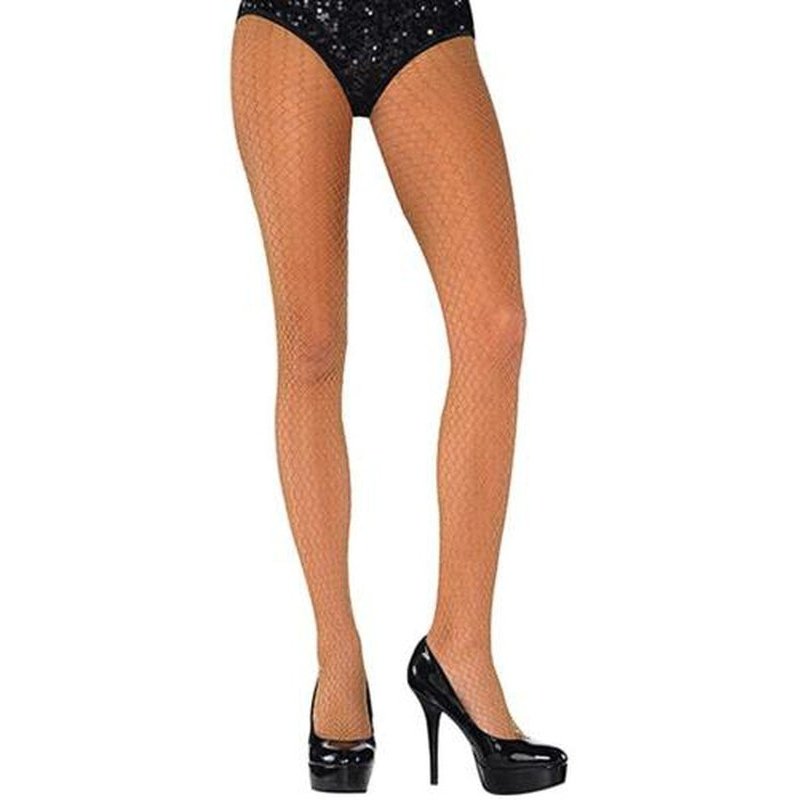 Stockings Gold Shimmer Fishnet - Jokers Costume Mega Store
