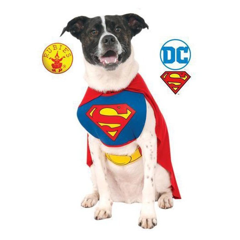 Superman Classic Pet Costume Size M - Jokers Costume Mega Store