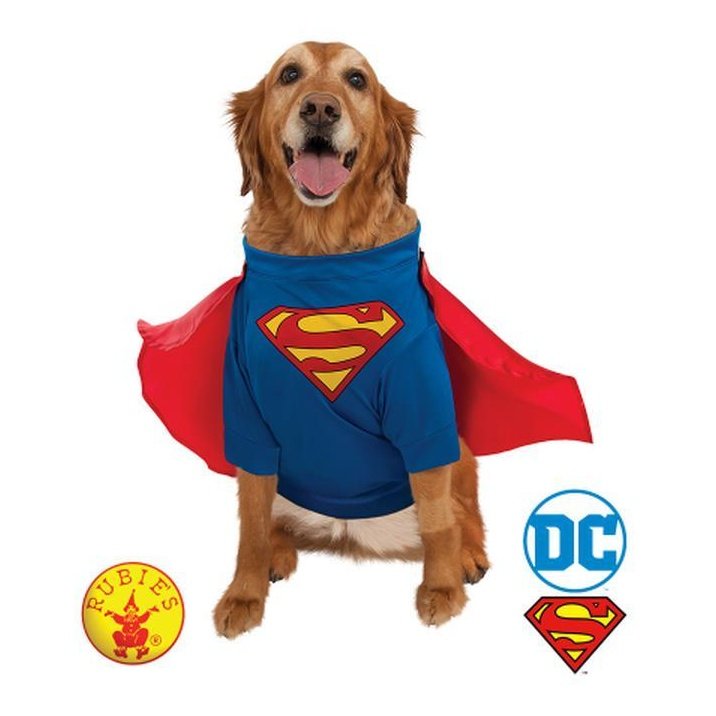 Superman Deluxe Pet Costume Size Xl - Jokers Costume Mega Store