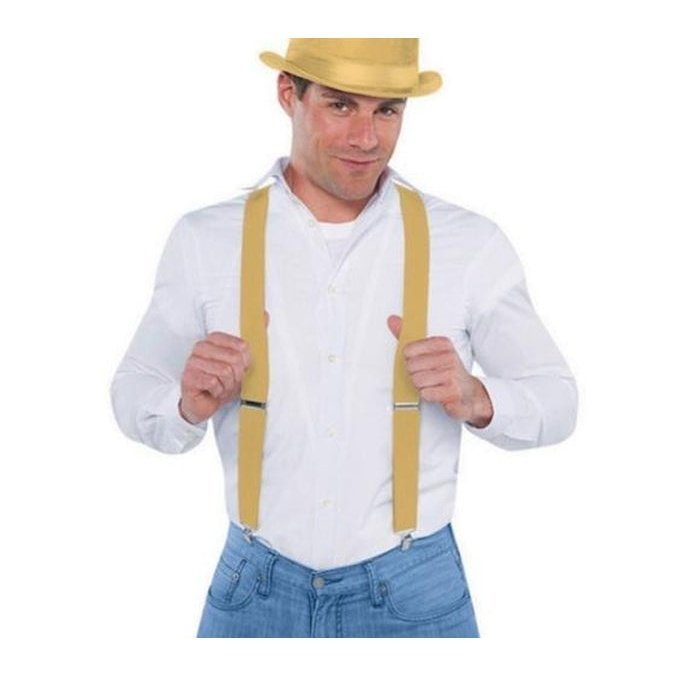 Suspenders Gold - Jokers Costume Mega Store