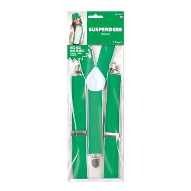 Suspenders Green - Jokers Costume Mega Store