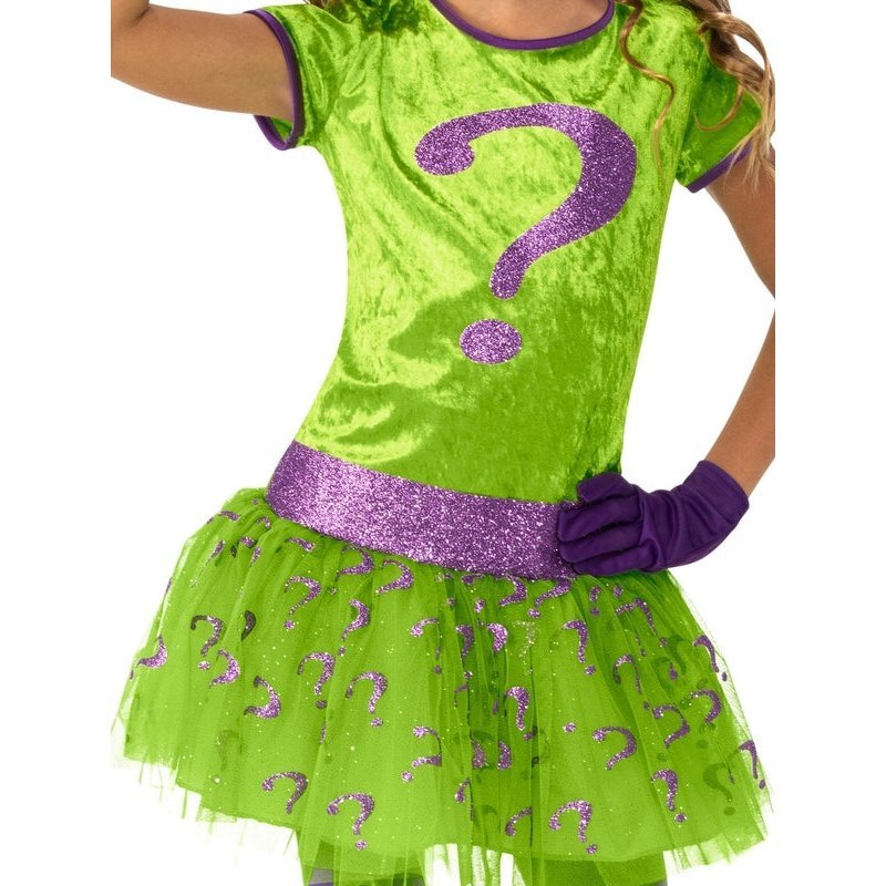 The Riddler Deluxe Tutu Costume, Child - Jokers Costume Mega Store
