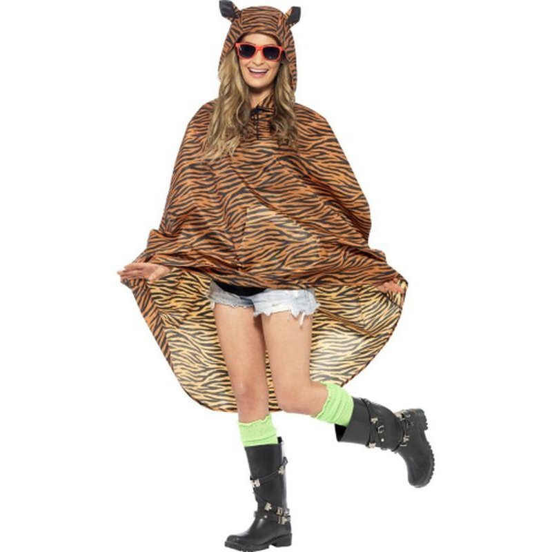 Tiger Party Poncho - Jokers Costume Mega Store