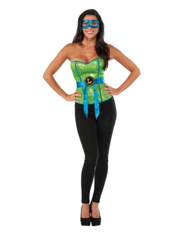 Tmnt Leonardo Sequin Corset Size L - Jokers Costume Mega Store