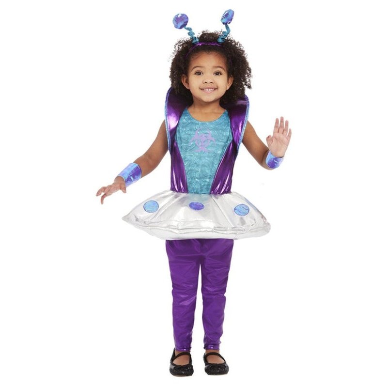 Toddler Alien Costume, Silver - Jokers Costume Mega Store