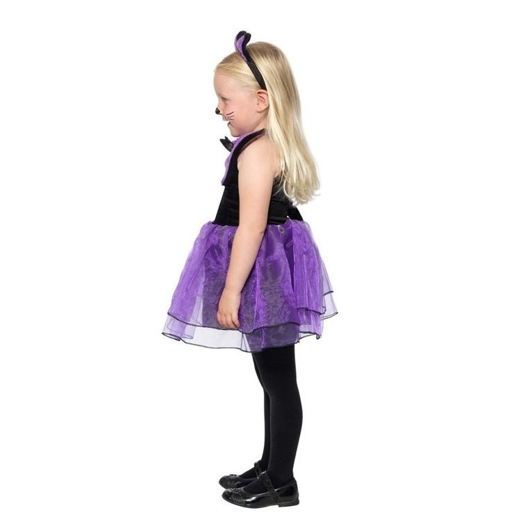 Toddler Cat Costume, Black & Purple - Jokers Costume Mega Store