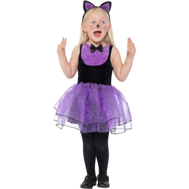 Toddler Cat Costume, Black & Purple - Jokers Costume Mega Store