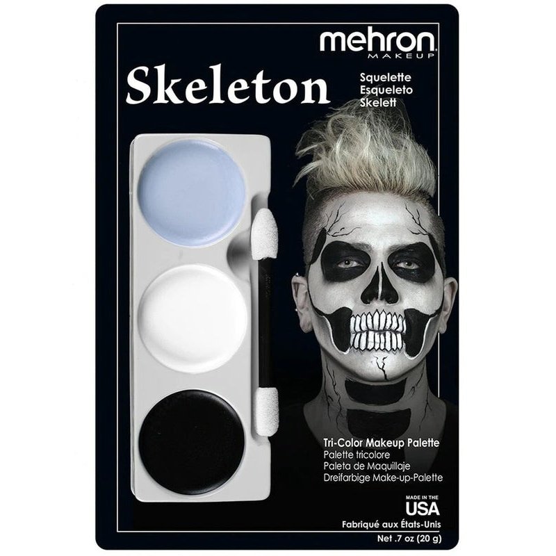 Tri Color Palette Skeleton - Jokers Costume Mega Store