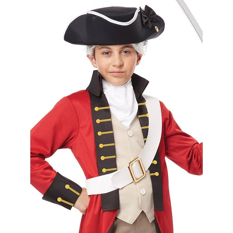 Tricorn White Trimmed Colonial Kids Hat - Jokers Costume Mega Store