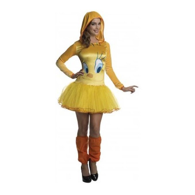 Tweety Hooded Tutu Dress Size M - Jokers Costume Mega Store
