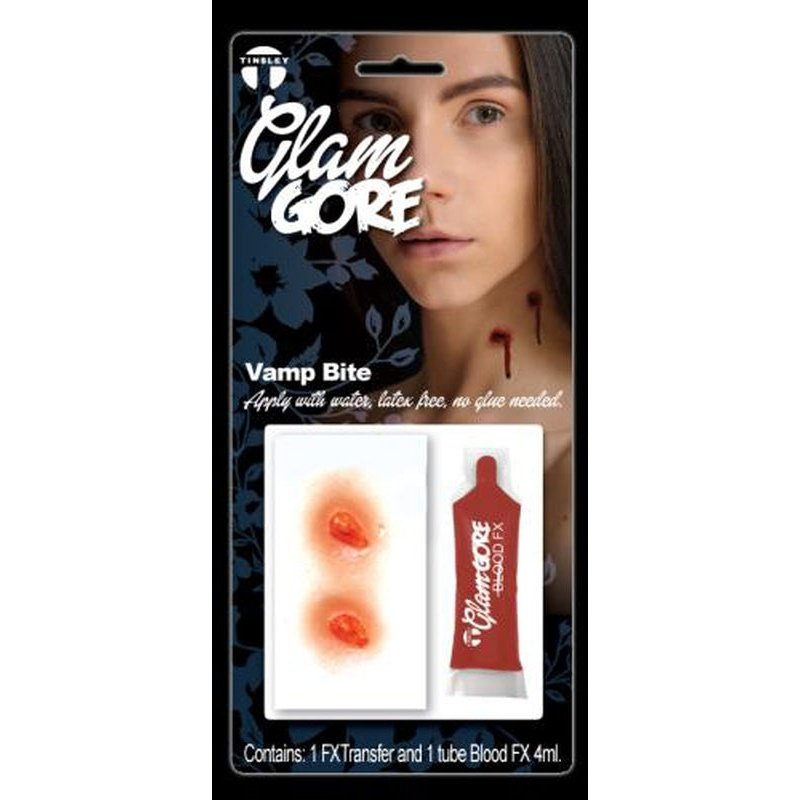 Vamp Bite – Glam Gore 3 D Transfer Kit - Jokers Costume Mega Store