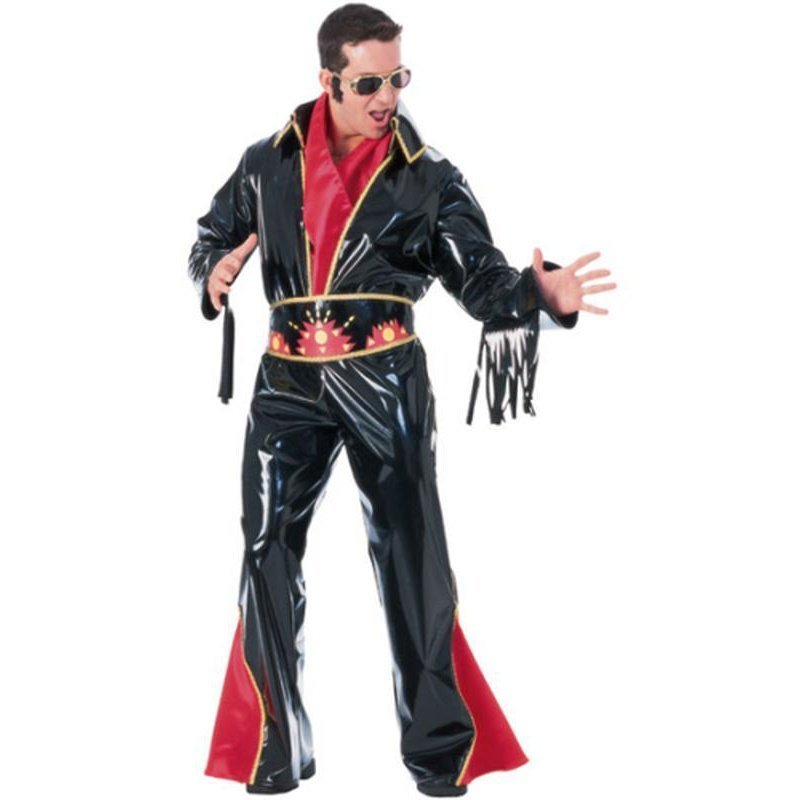 Vinyl Rock Star Costume Size L - Jokers Costume Mega Store
