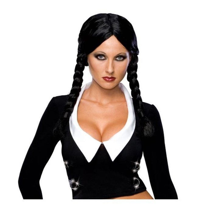 Wednesday Wig Adult-Wigs-Jokers Costume Mega Store