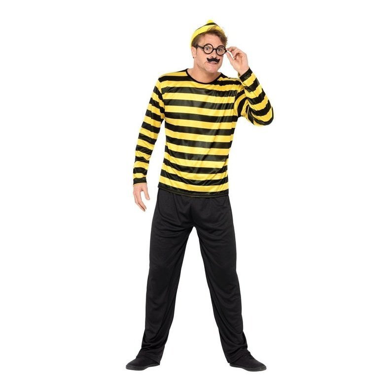 Where's Wally Odlaw Costume, Mens - Jokers Costume Mega Store