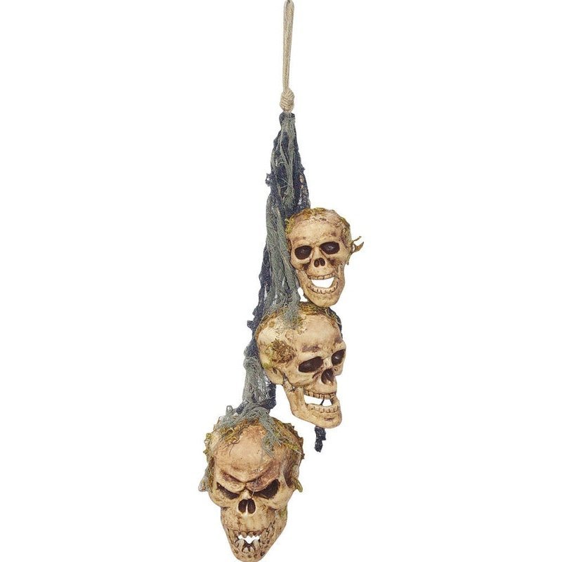 Wind Chime 3 Headed Skull - Jokers Costume Mega Store
