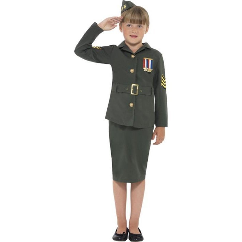 WW2 Army Girl Costume - Jokers Costume Mega Store