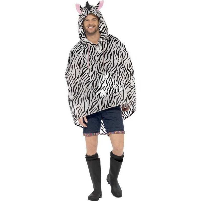 Zebra Party Poncho - Jokers Costume Mega Store