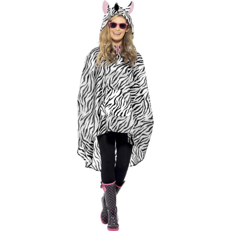 Zebra Party Poncho - Jokers Costume Mega Store