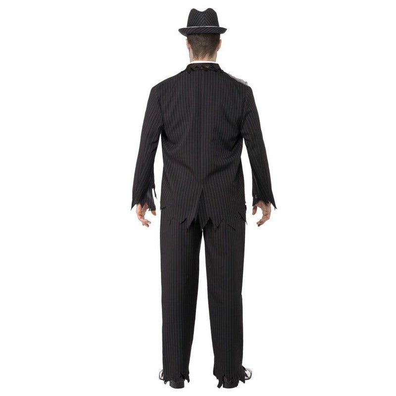 Zombie Gangster Costume, Black - Jokers Costume Mega Store