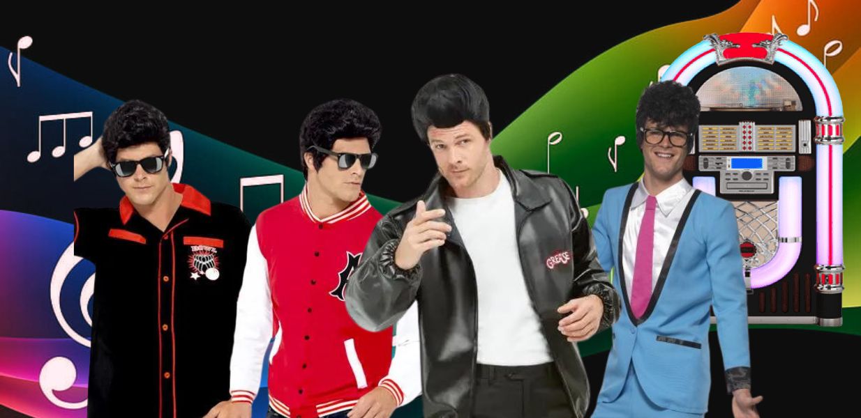 1950s Men's Costumes | 50s Theme Party Outfits for Men Jokers Costume Mega Store 1950s Men's Costumes | 50s Theme Party Outfits for Men Jokers Costume Mega Store