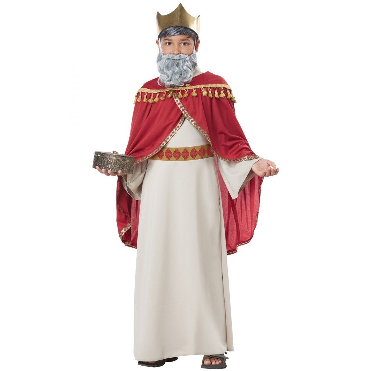 Melchior King Of Persia Three Wise Man Child Costume, perfect for Christmas dress-up