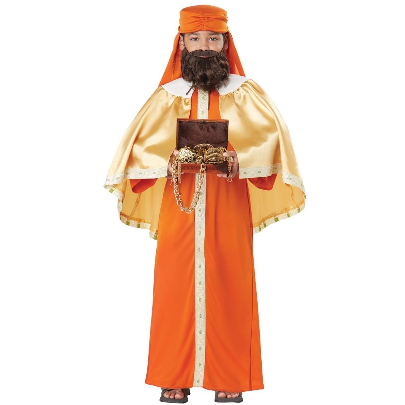 Gaspar, Wise Man (Three Kings) Child Costume, a detailed and elegant costume for young boys for Christmas celebrations and school plays