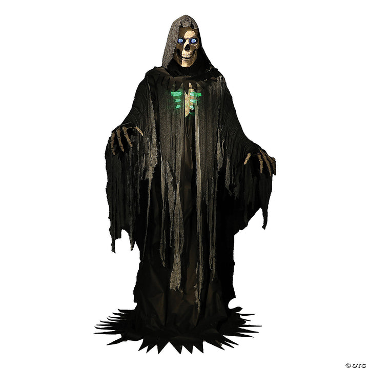 Realistic Grim Reaper Halloween Decoration with Sound and Motion
