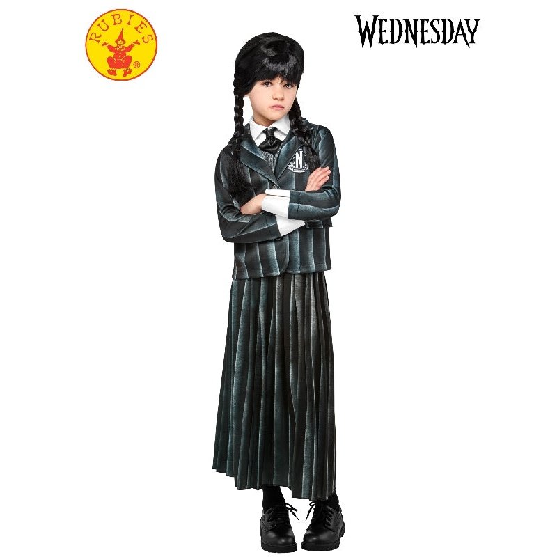 Wednesday Nevermore Academy Black Costume (Netflix) for children 