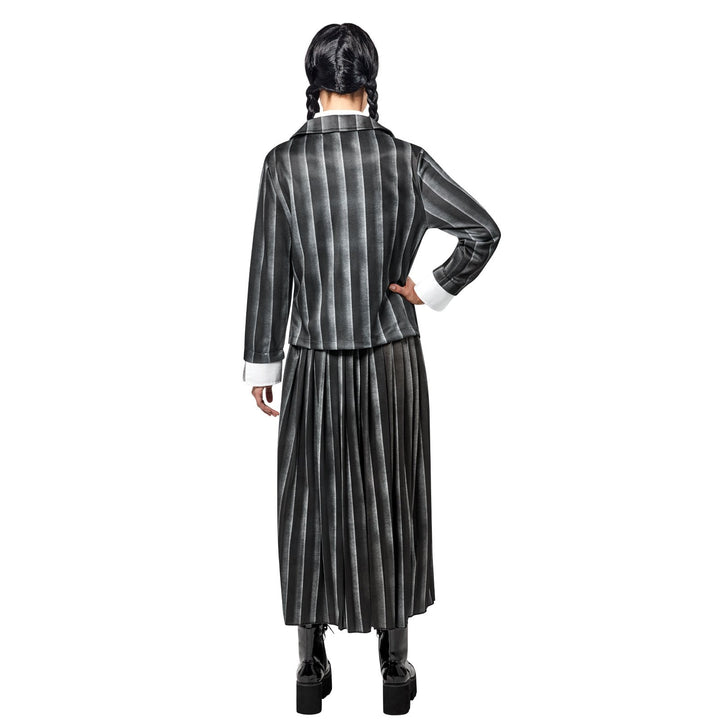 Wednesday Nevermore Academy Black Costume (Netflix), Adult.