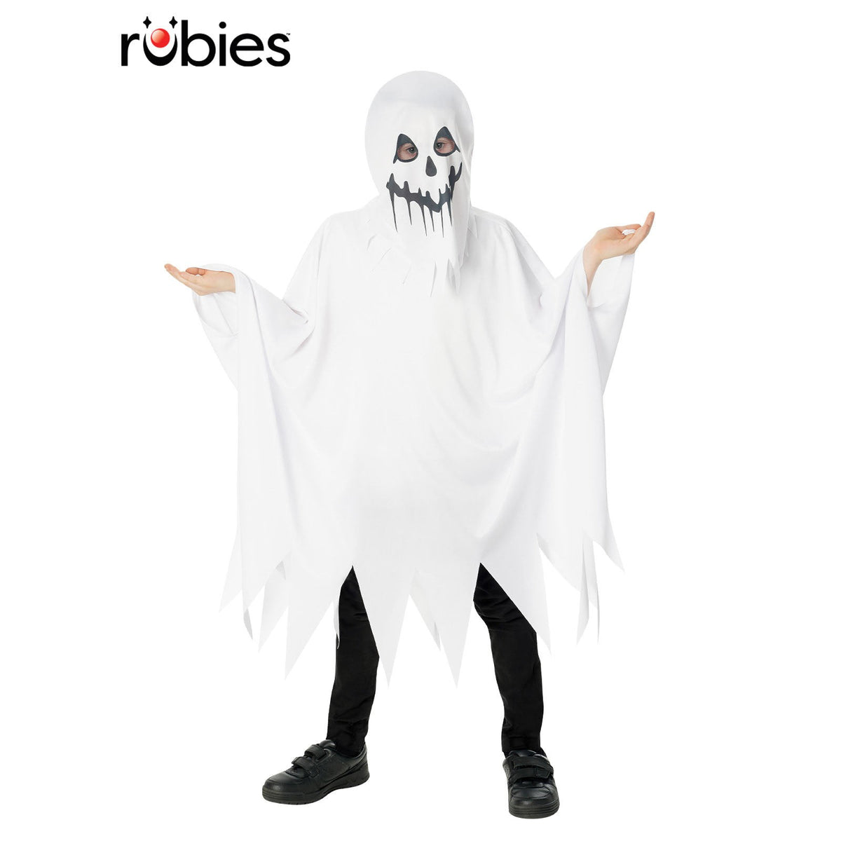 CHILD Ghost Poncho with Hood, Child