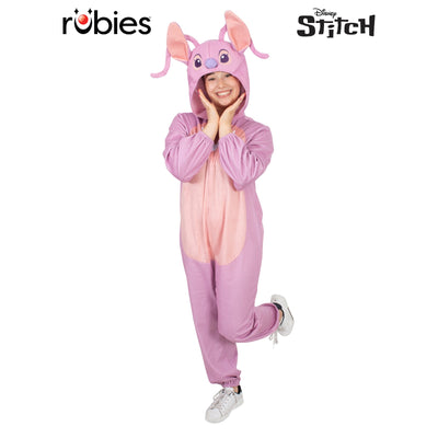 Angel (Lilo & Stitch) Hooded Onesie Costume, Adult