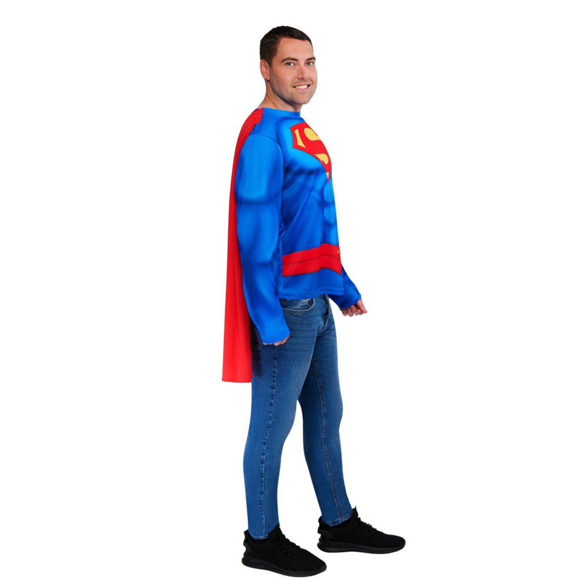 Superman Costume Top and Cape, Adult