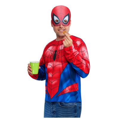 Spider-Man Costume Top & Mask, Adult