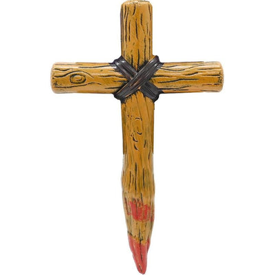 Vampire Stake Cross Plastic Prop 25cm