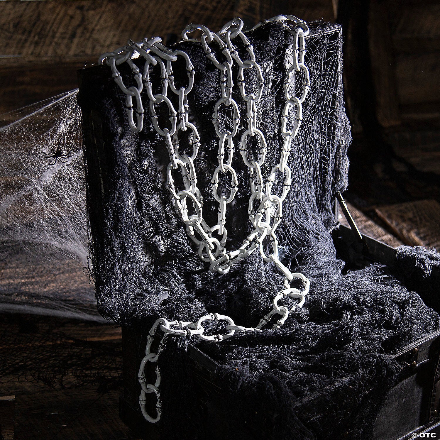 Grey Plastic Bone Link Chain 12ft