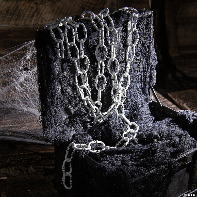 Grey Plastic Bone Link Chain 12ft