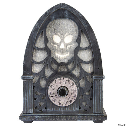 12-Inch Light-Up Black Haunted Radio.