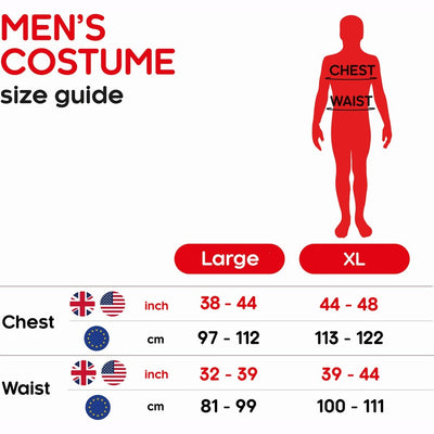 Two Headed Clown Mens Costume