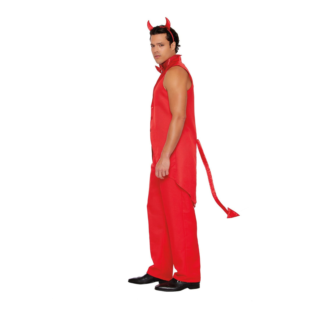 Deluxe Devil Dude Men's Costume with intricate details and accessories