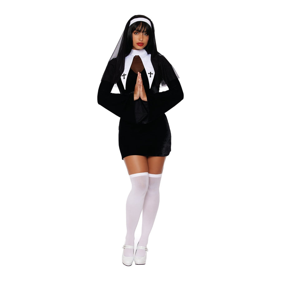 ###
A close-up image of the Nun Of Your Business product showing its intricate design and high-quality materials