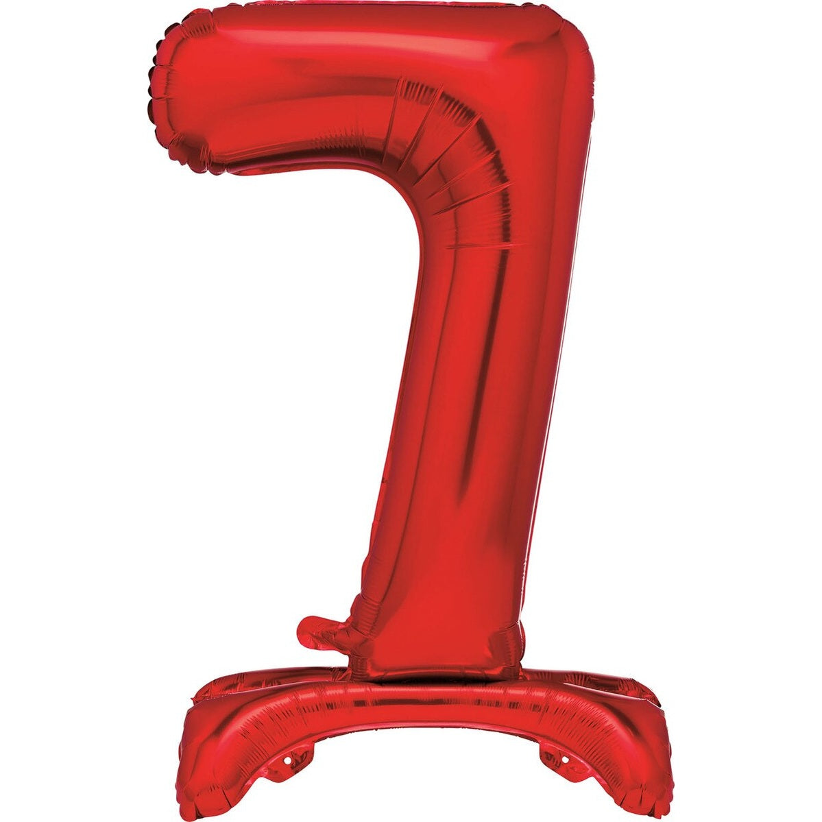 Red Number 7 Standing Foil Balloon-76cm