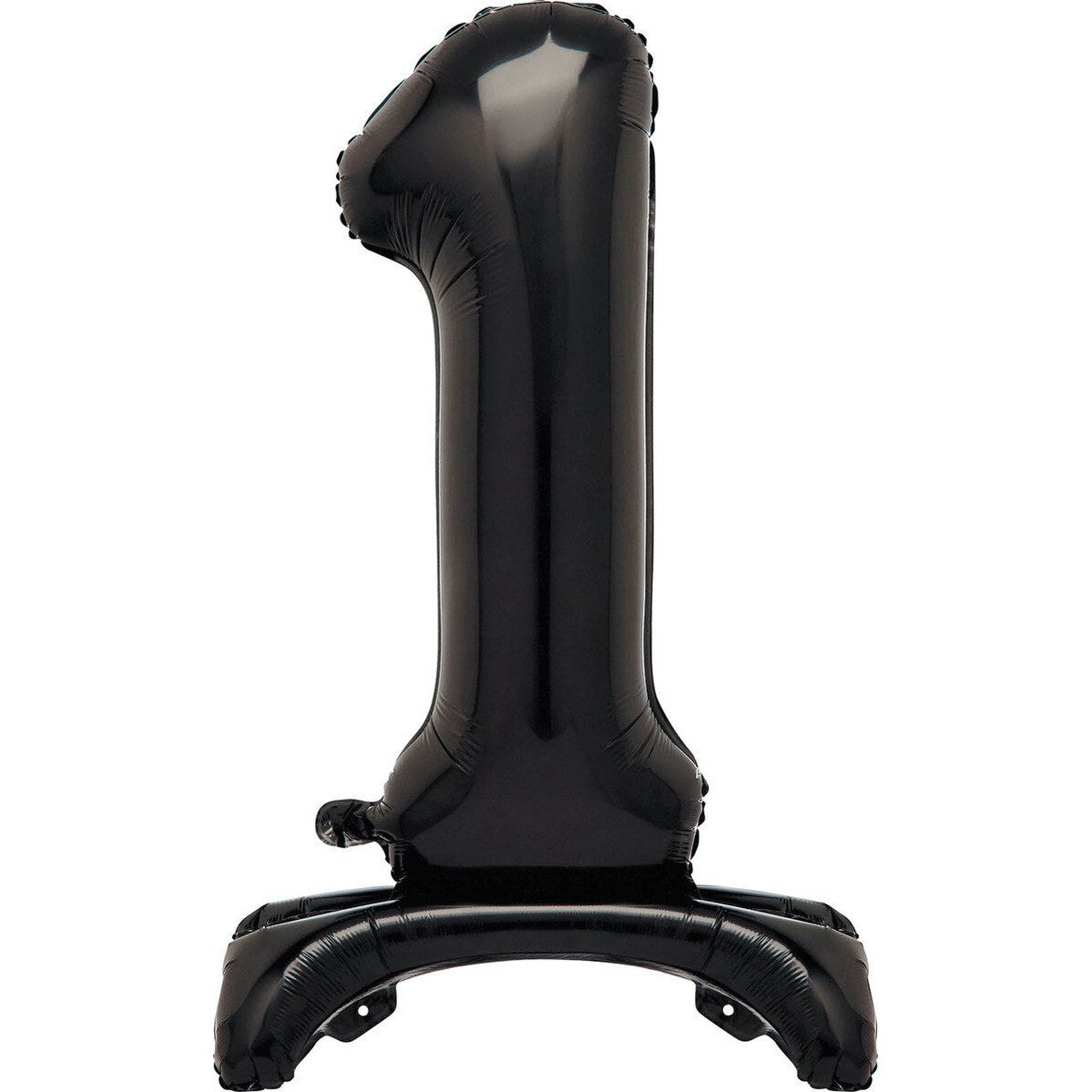 Black Number 1 Standing Foil Balloon-76cm