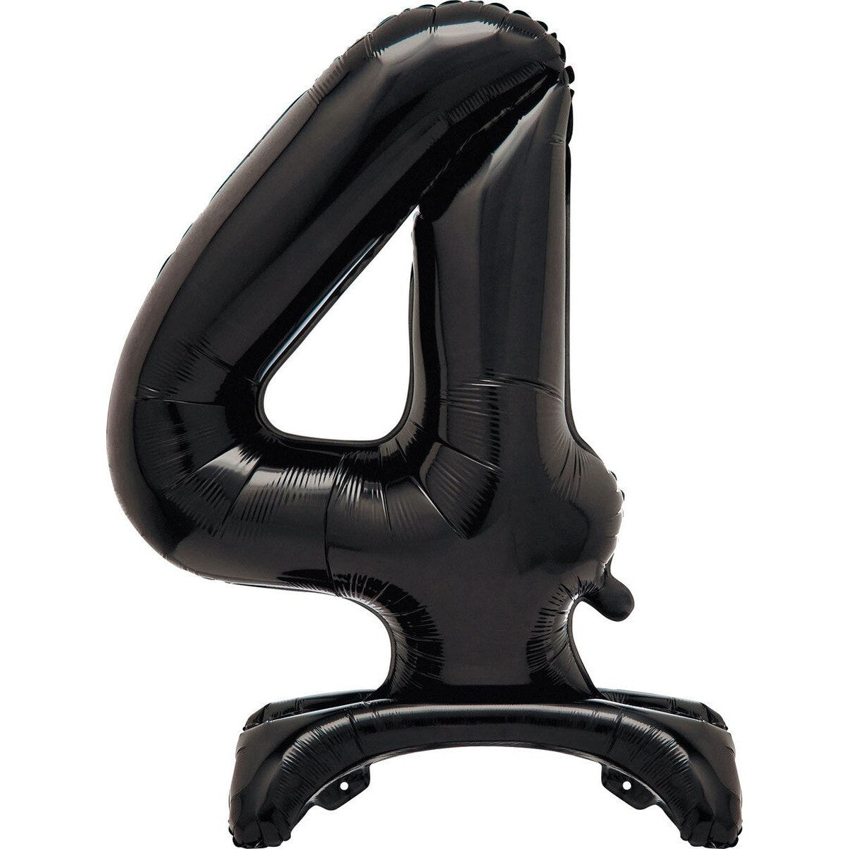 Black Number 4 Standing Foil Balloon-76cm