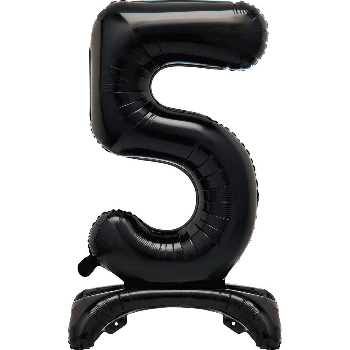 Black Number 5 Standing Foil Balloon-76cm
