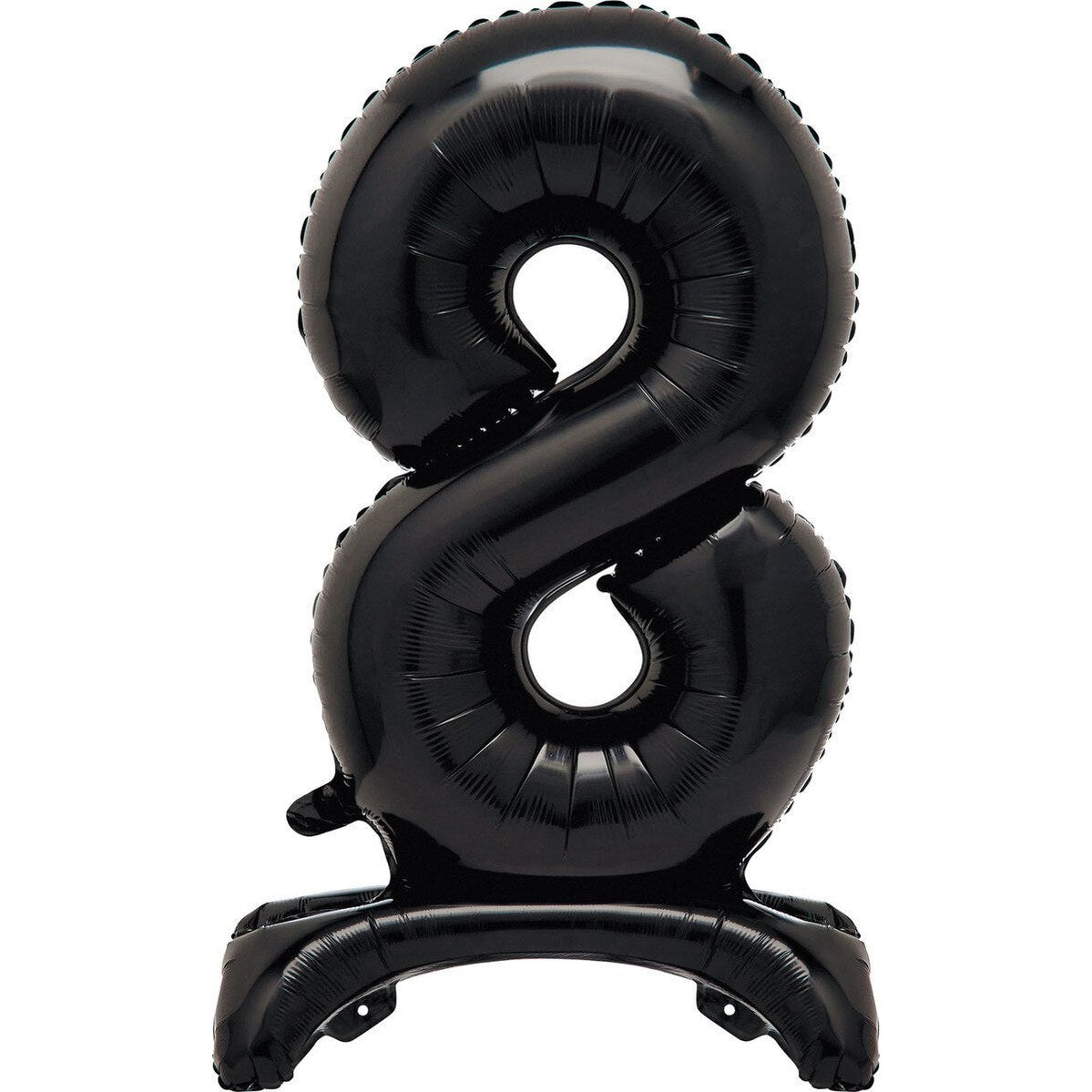 Black Number 8 Standing Foil Balloon-76cm