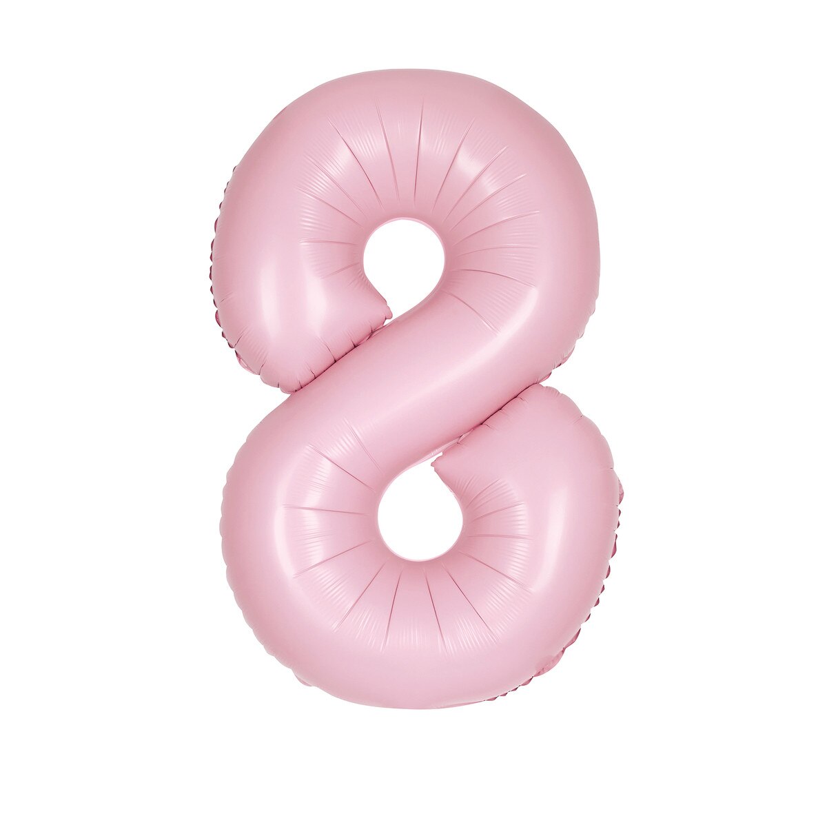 Number 8 Pastel Pink Matte Foil Balloon-86cm