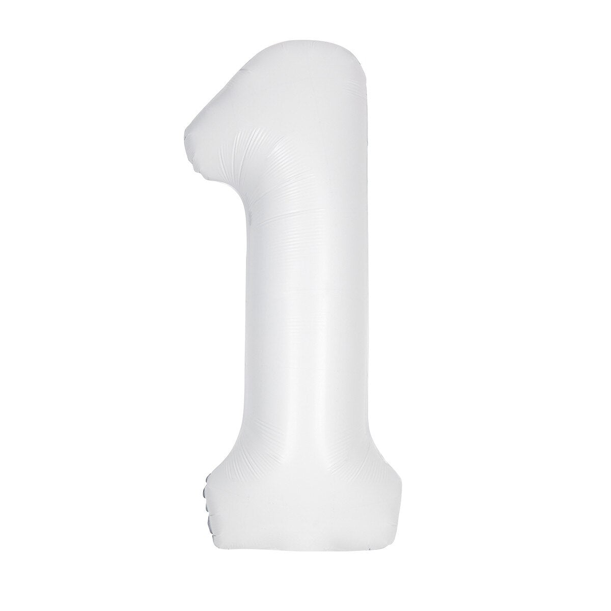 Number 1 White Matte Giant Foil Balloon-86cm