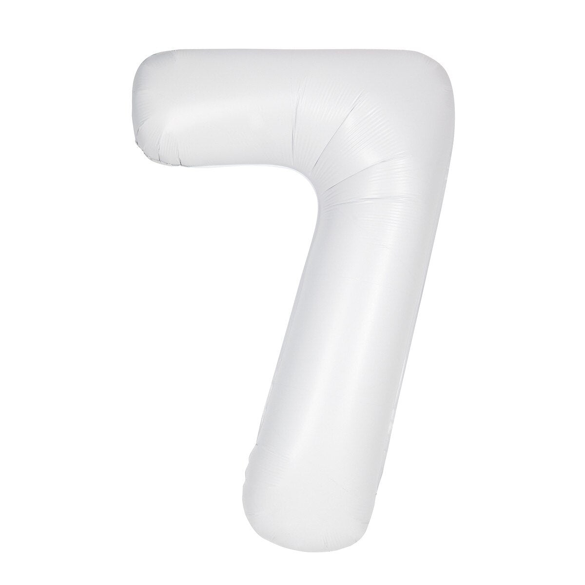 Number 7 White Matte Giant Foil Balloon-86cm