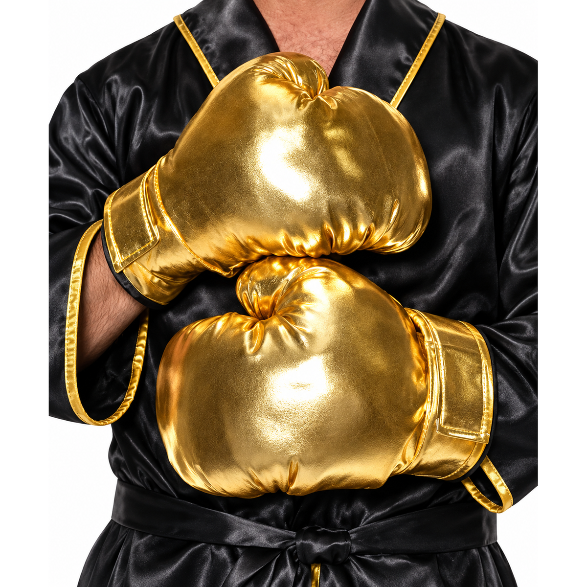 Boxing Costume Gloves Gold