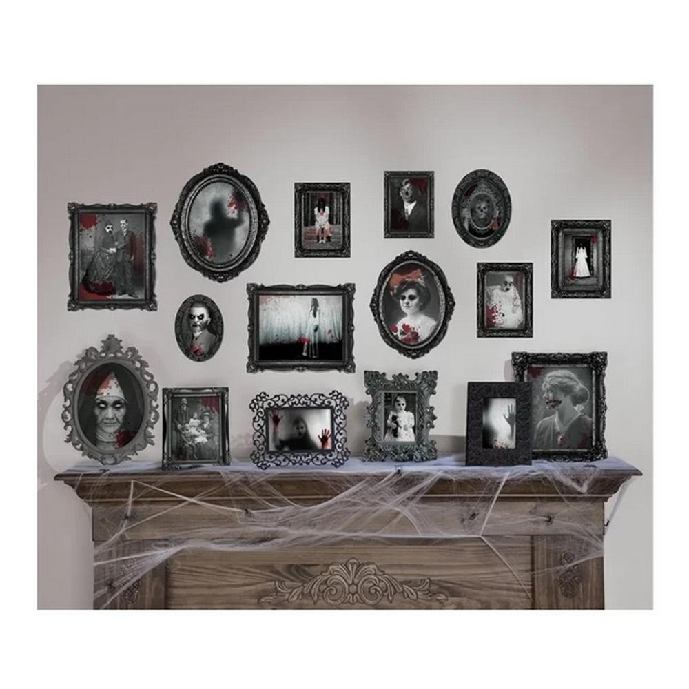 Halloween Dark Manor Framed Pictures Decoration Cutouts (Pk 30).